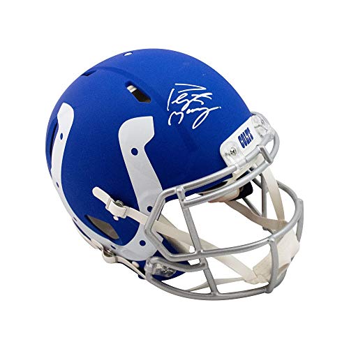 Peyton Manning Autographed Colts AMP Authentic Full-Size Football Helmet - Fanatics - 757 Sports Collectibles