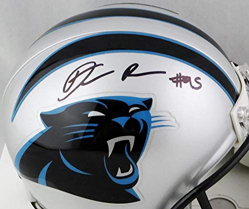 Derrick Brown Autographed Carolina Panthers Mini Helmet - JSA W Auth Black - 757 Sports Collectibles