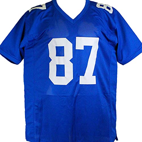 Sterling Shepard Autographed Blue Pro Style Jersey- Beckett W Black 8 - 757 Sports Collectibles