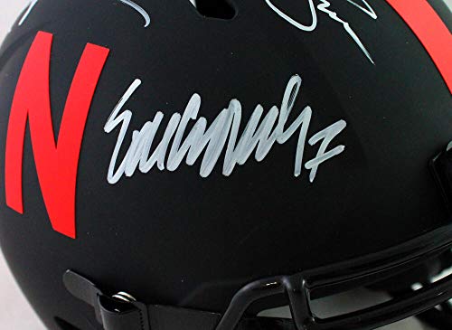 Nebraska Heisman Winners Autographed F/S Eclipse Speed Helmet- JSA W WHITE - 757 Sports Collectibles