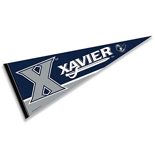 College Flags & Banners Co. Xavier Pennant Full Size Felt - 757 Sports Collectibles