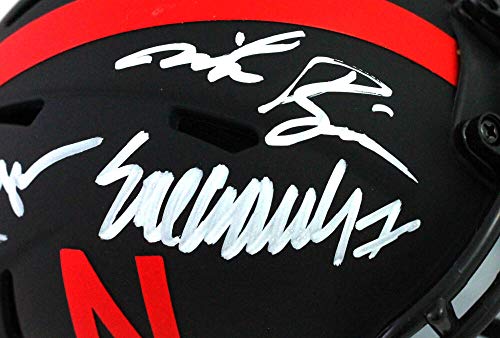 Nebraska Heisman Winners Signed Eclipse Speed Mini Helmet- JSA W white - 757 Sports Collectibles