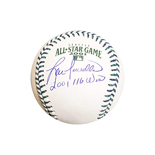 Lou Piniella 2001 116 Wins Autographed Official 2001 All-Star Game Baseball - BAS COA - 757 Sports Collectibles