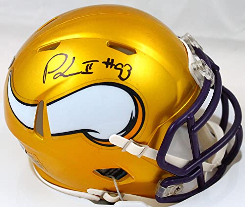 Patrick Jones Autographed Minnesota Vikings Flash Speed Mini Helmet-Beckett W Hologram Black - 757 Sports Collectibles