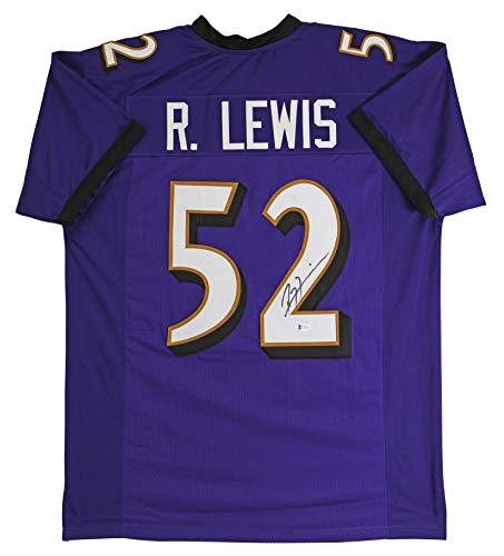 Ray Lewis Authentic Signed Purple Pro Style Jersey PSA, JSA or BAS Witnessed - 757 Sports Collectibles