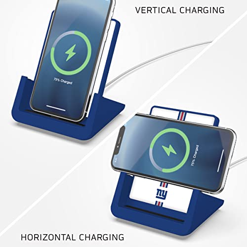 SOAR NFL Wireless Charging Stand, New York Giants - 757 Sports Collectibles