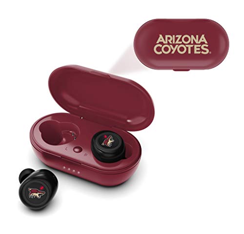 NHL Arizona Coyotes True Wireless Earbuds, Team Color - 757 Sports Collectibles