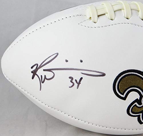 Ricky Williams Autographed New Orleans Saints Logo Football w/Who Dat? - JSA Witness Auth - 757 Sports Collectibles