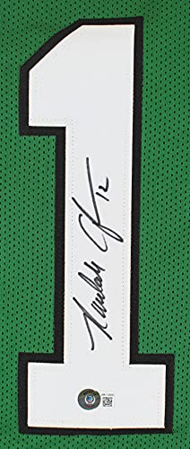 Randall Cunningham Authentic Signed Green Pro Style Jersey BAS Witnessed - 757 Sports Collectibles