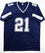 Ezekiel Elliott Autographed Blue Pro Style Jersey - Beckett Authenticated 1 - 757 Sports Collectibles