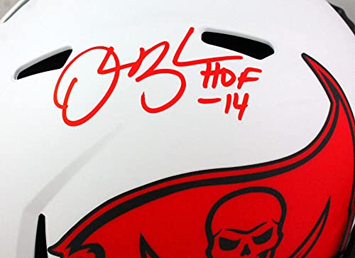 Derrick Brooks Autographed Buccaneers Lunar Speed FS Helmet w HOF- Beckett WRed - 757 Sports Collectibles