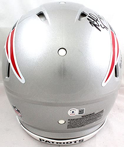 Richard Seymour Signed Patriots Authentic FS Speed Helmet W/Insc- Beckett W Blk - 757 Sports Collectibles