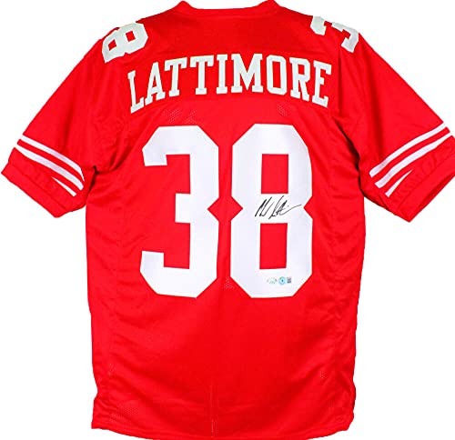 Marcus Lattimore Autographed Red Pro Style Jersey-Beckett Hologram Black - 757 Sports Collectibles