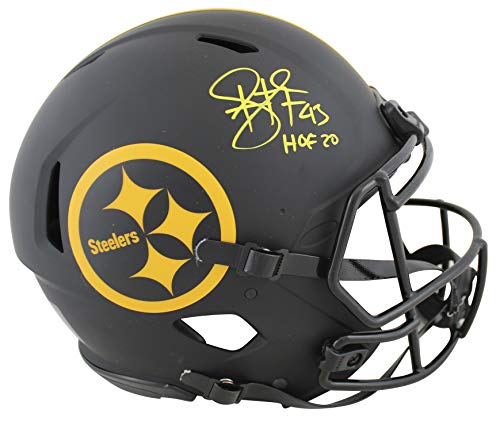 Steelers Troy Polamalu"HOF 20" Signed Eclipse F/S Speed Proline Helmet BAS Wit - 757 Sports Collectibles