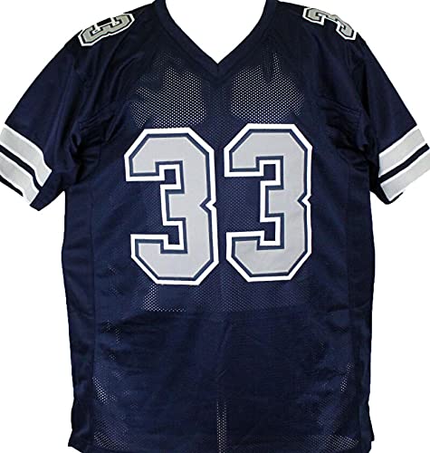 Tony Dorsett Autographed Blue Pro Style Jersey w/ 5 Inscriptions- Beckett W Black - 757 Sports Collectibles