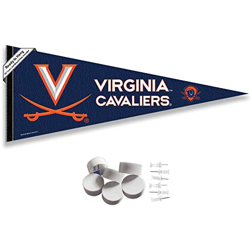 Virginia Cavaliers Pennant Flag and Wall Tack Mount Pads - 757 Sports Collectibles