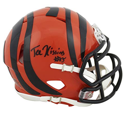 Bengals Tee Higgins Authentic Signed Speed Mini Helmet Autographed BAS Witnessed - 757 Sports Collectibles