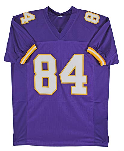 Randy Moss Authentic Signed Purple Pro Style Jersey Autographed BAS Witnessed - 757 Sports Collectibles