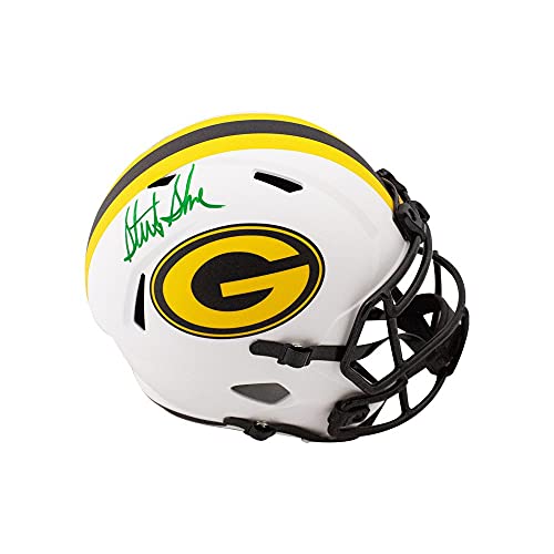 Sterling Sharpe Autographed Packers Lunar Eclipse Replica Full-Size Football Helmet - BAS COA - 757 Sports Collectibles