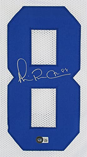 Michael Irvin Authentic Signed White Pro Style Jersey Autographed BAS Witnessed - 757 Sports Collectibles