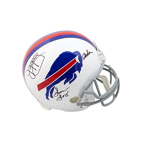 Bills Dynasty Kelly Reed Thomas Autographed Bills Replica F/S Football Helmet BAS - 757 Sports Collectibles