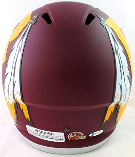 John Riggins Autographed Washington Full Size Amp Speed Helmet Beckett W Silver - 757 Sports Collectibles