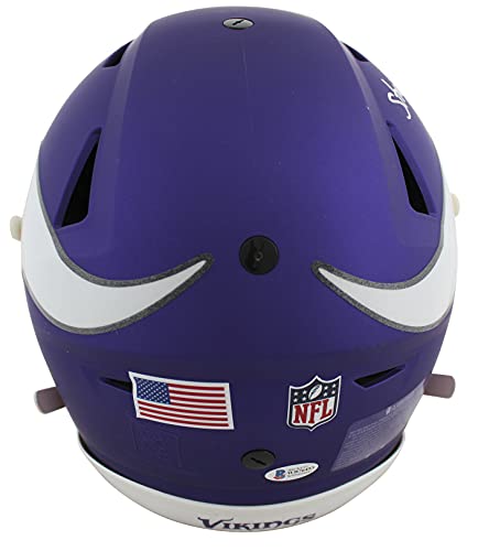 Vikings Randy Moss"SCH" Signed Speed Flex Full Size Helmet BAS Witnessed - 757 Sports Collectibles