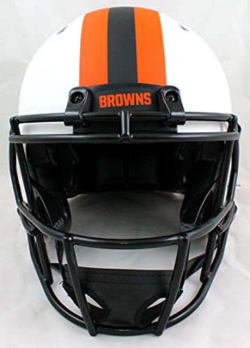 Jarvis Landry Autographed Browns F/S Speed Authentic Lunar Helmet-Beckett W Hologram Orange - 757 Sports Collectibles