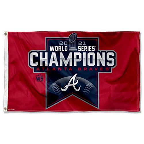 WinCraft Atlanta Braves World 2021 Series Champions House Banner Flag