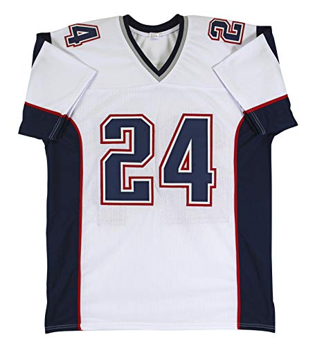 Ty Law Authentic Signed White Pro Style Jersey Autographed BAS Witnessed - 757 Sports Collectibles