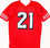 Deion Sanders Autographed Red Pro Style Jersey-Beckett W Hologram Black - 757 Sports Collectibles