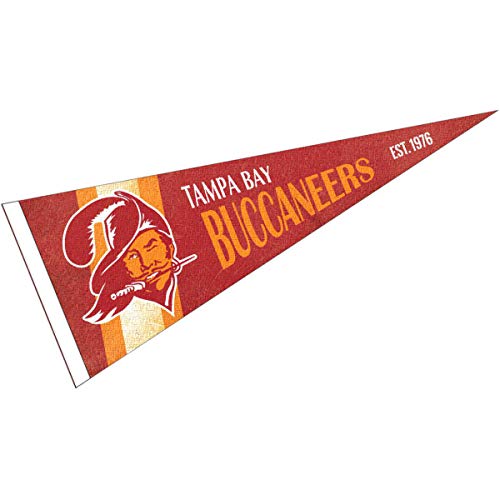 WinCraft Tampa Bay Buccaneers Throwback Vintage Retro Pennant Flag - 757 Sports Collectibles