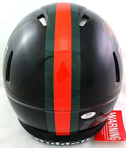 Reggie Wayne Signed Miami Hurricanes Knight F/S Authentic Helmet- PSA/DNAOrange - 757 Sports Collectibles