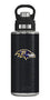 Tervis NFL Baltimore Ravens Triple Walled Insulated Tumbler, 32oz Wide Mouth Bottle - Stainless Steel, Black Leather - 757 Sports Collectibles