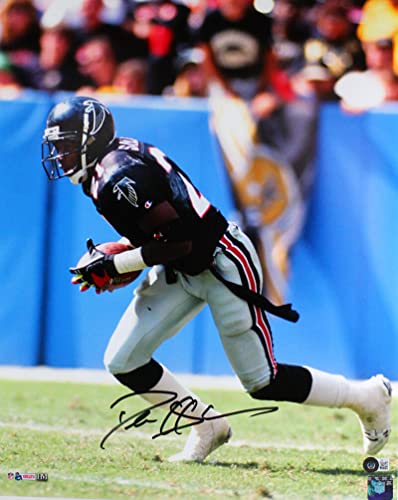 Deion Sanders Signed Atlanta Falcons 16x20 Running HM Photo-Beckett W Hologram Black - 757 Sports Collectibles