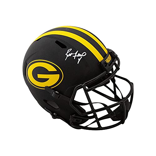 Brett Favre Autographed Packers Eclipse Replica Full-Size Football Helmet - BAS COA - 757 Sports Collectibles