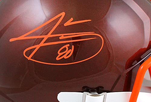 Jarvis Landry Autographed Cleveland Browns F/S Flash Speed Helmet-Beckett W Hologram Orange - 757 Sports Collectibles