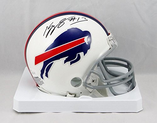 Kelvin Benjamin Autographed Buffalo Bills Mini Helmet- JSA Witnessed Auth Black