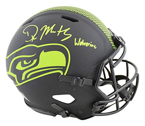 Seahawks DK Metcalf"Wolverine" Signed Eclipse F/S Speed Proline Helmet BAS - 757 Sports Collectibles