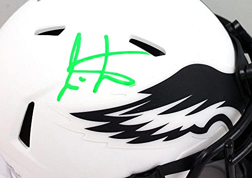 Cris Carter Autographed Eagles Lunar Speed Mini Helmet- JSA W Green - 757 Sports Collectibles