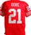 Frank Gore Autographed Red Pro Style Jersey -Beckett W Auth Black - 757 Sports Collectibles