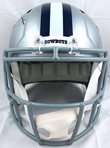 Roger Staubach/Tony Dorsett Signed Cowboys F/S Speed Helmet w/HOF-Beckett W Hologram Black - 757 Sports Collectibles