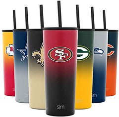 Simple Modern Officially Licensed NFL Tampa Bay Buccaneers Water Bottle  with Straw Lid