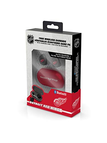 NHL Detroit Red Wings True Wireless Earbuds, Team Color - 757 Sports Collectibles