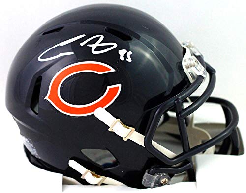 Cole Kmet Autographed Chicago Bears Speed Mini Helmet - Beckett W Auth White - 757 Sports Collectibles