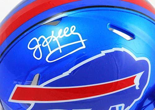 Jim Kelly Autographed Buffalo Bills Flash Speed Mini Helmet - JSA W White - 757 Sports Collectibles