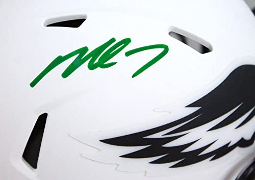 Michael Vick Autographed Eagles Lunar Speed Mini Helmet- JSA W Auth Green - 757 Sports Collectibles