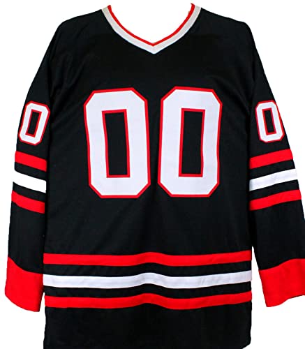 Chevy Chase Autographed Black Hockey Style Jersey - Beckett W Hologram - 757 Sports Collectibles