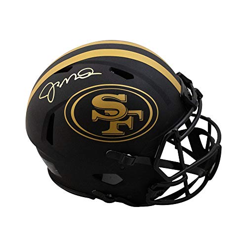 Joe Montana Autographed 49ers Eclipse Authentic Full-Size Football Helmet - BAS COA - 757 Sports Collectibles