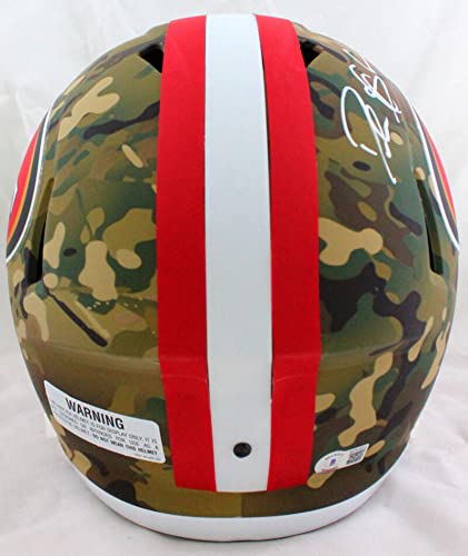 Deion Sanders Autographed 49ers F/S Camo Speed Helmet-Beckett W Hologram White - 757 Sports Collectibles